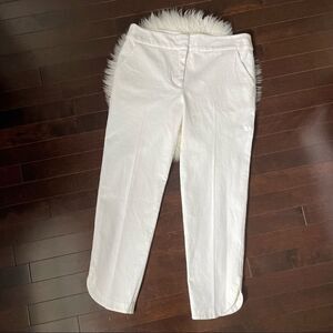 Trina Turk White Cropped Jeans Sz 10